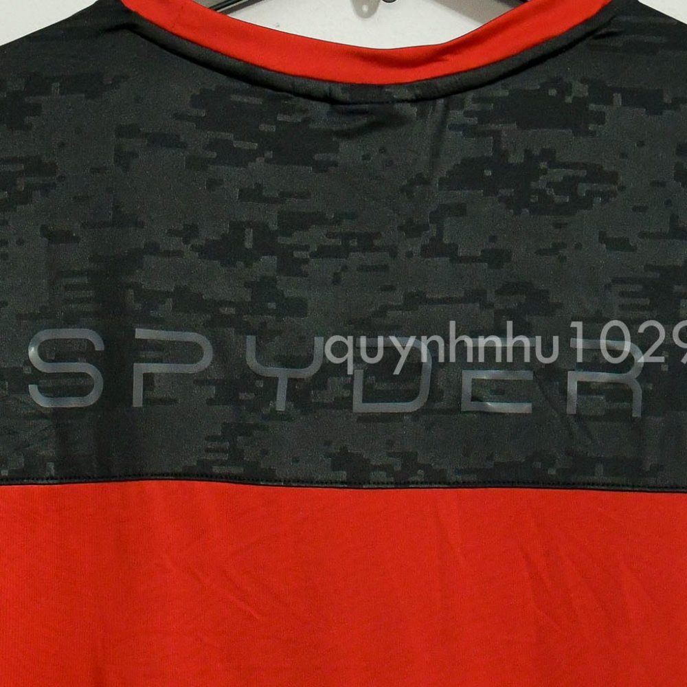 Brand new Spyder active men tee shorts sleeve RED - Picture 7 of 7